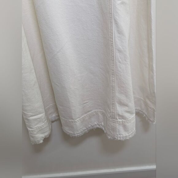 Madewell Denim Midi Sundress Scoopneck Sleeveless White Size M NWT Vacation - Picture 6 of 10